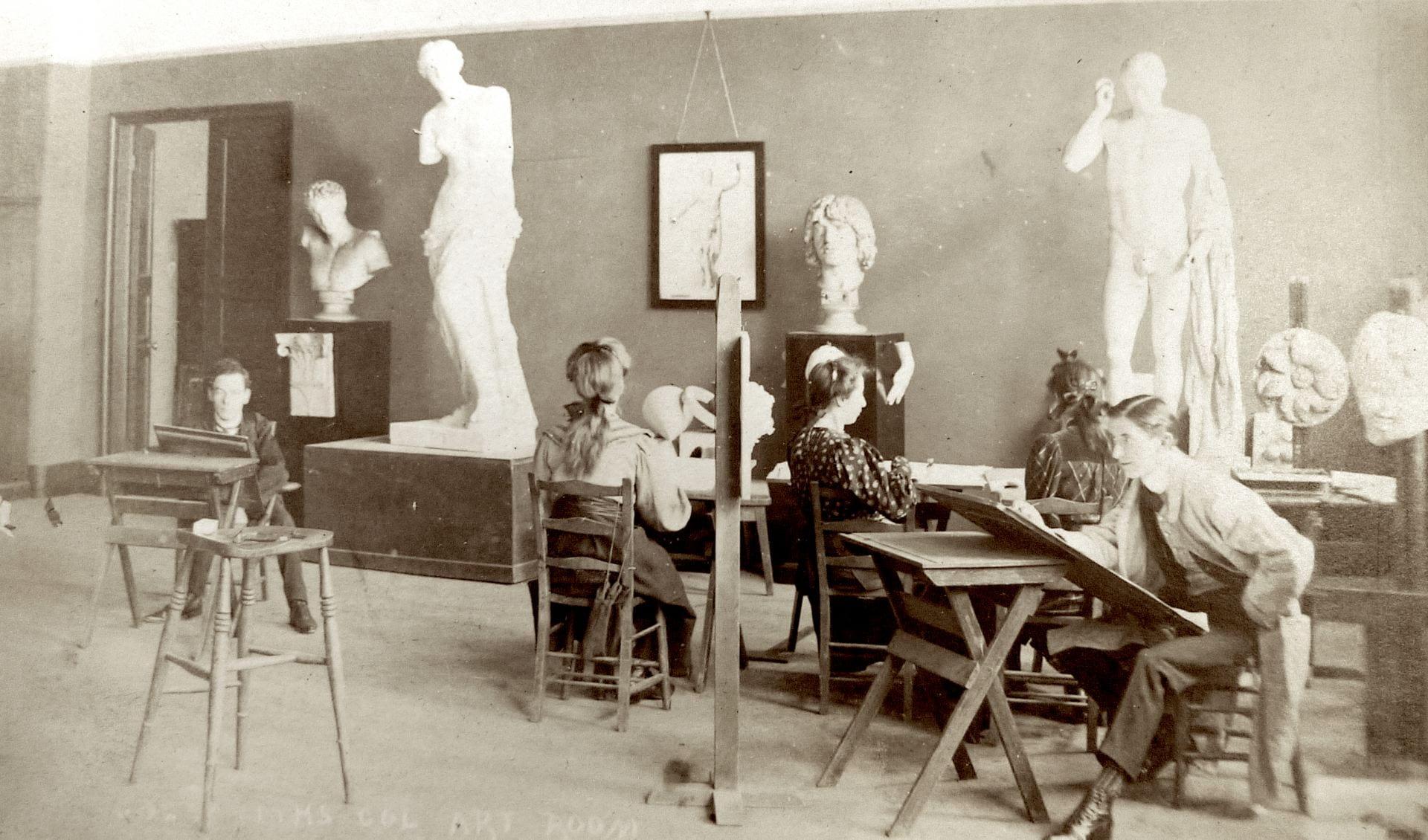 Goldsmiths Art students in 1908